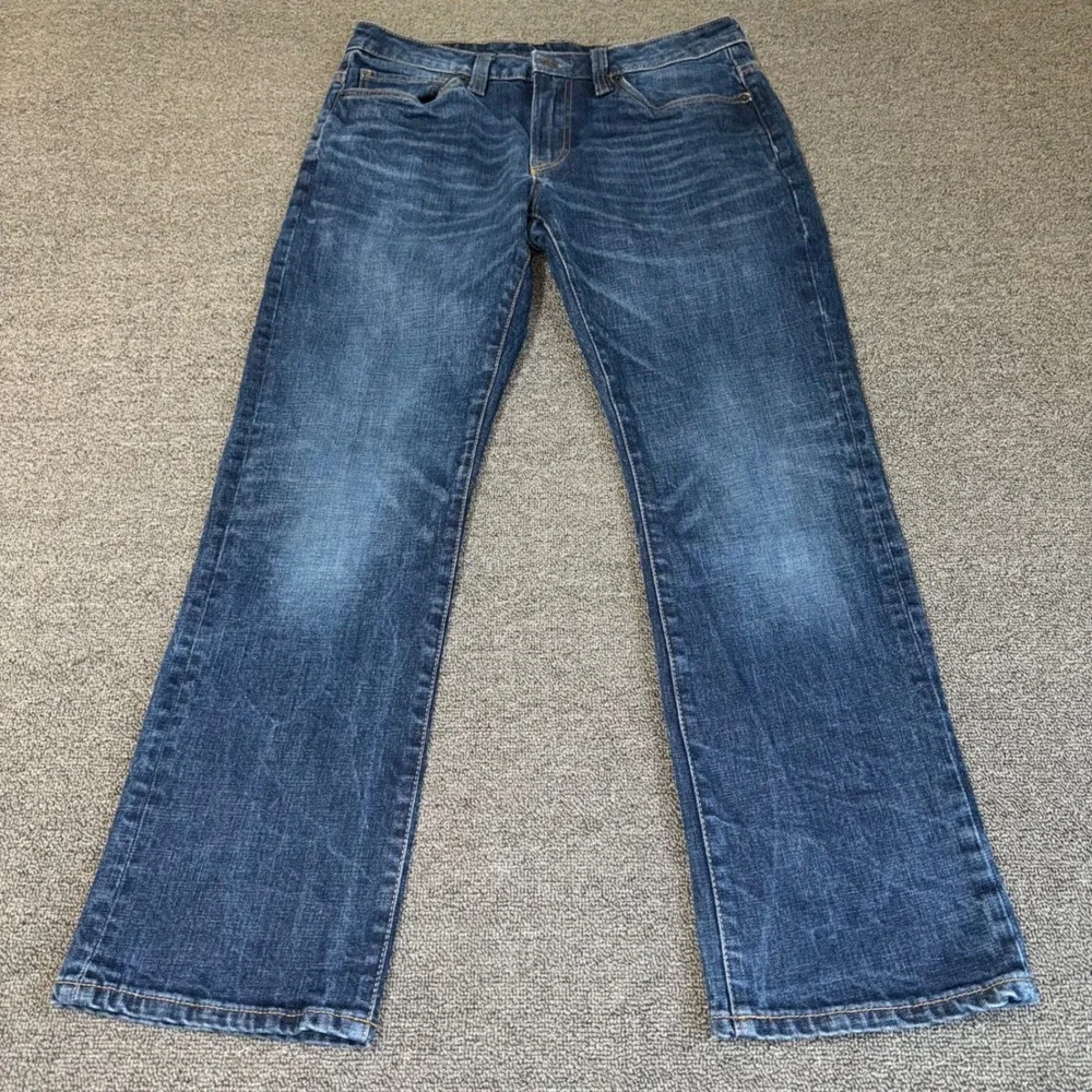 Buffalo David Bitton Driven Relaxed Straight Leg Jeans Mens 31x30 Dark Wash Blue